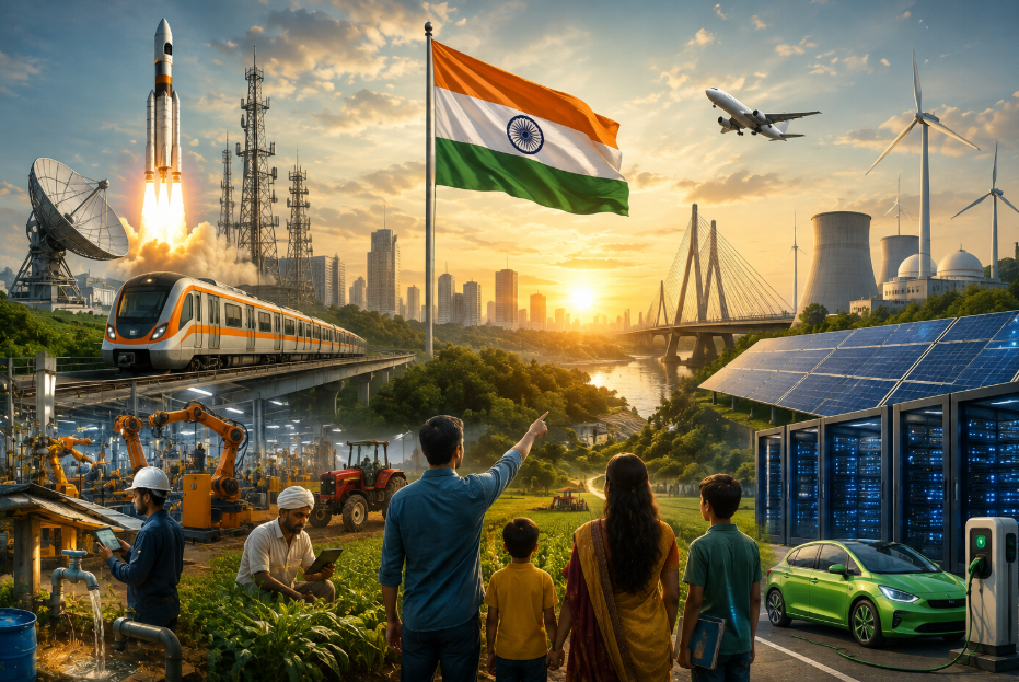 India’s transformation across manufacturing, digital infrastructure, energy, railways, AI and innovation