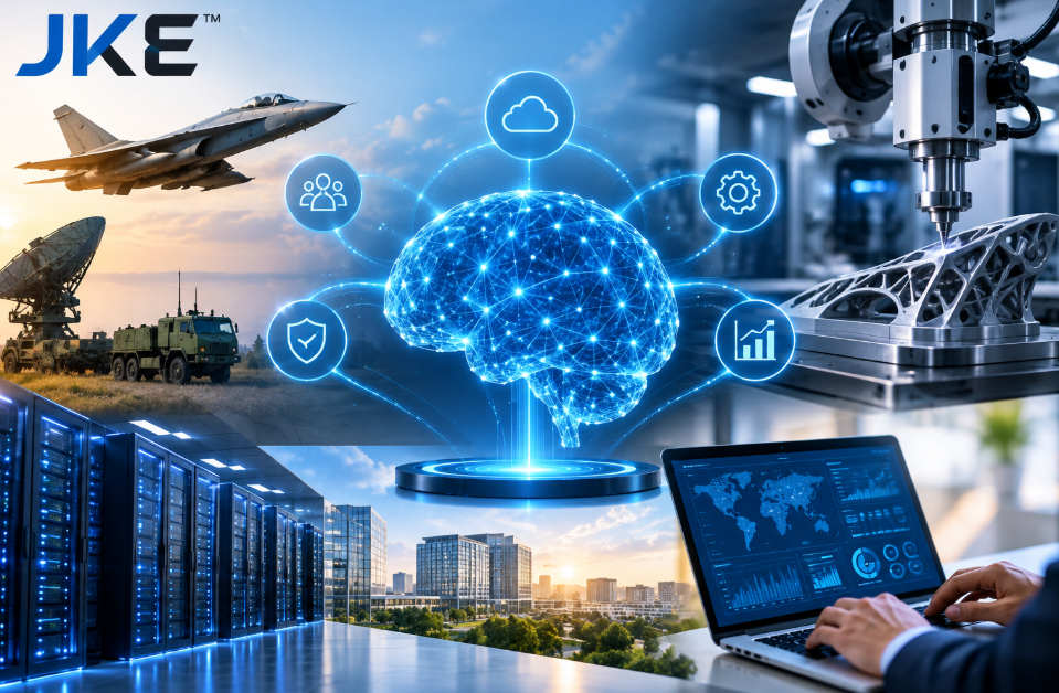 Jaykay Enterprises AI-driven digital transformation featuring data centres, advanced manufacturing, aerospace and enterprise technology