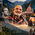 Neem Karoli Baba, Kainchi Dham, Hanuman Ansh and AI representing the digital spread of a spiritual legacy