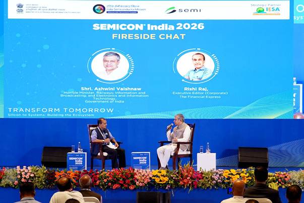 Union Minister for Electronics and Information Technology, Shri Ashwini Vaishnaw, today said at SEMICON India 2026 that India’s semiconductor mission has moved from establishing the foundation to building the industry at scale.